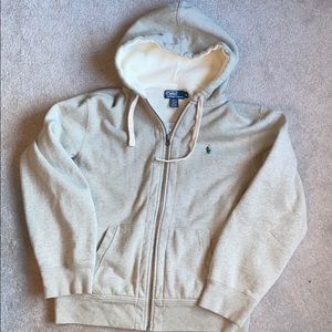 Men’s Polo Ralph Lauren zip front hoodie size XL